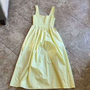 Wayf - Smocked Fit & Flare Sundress